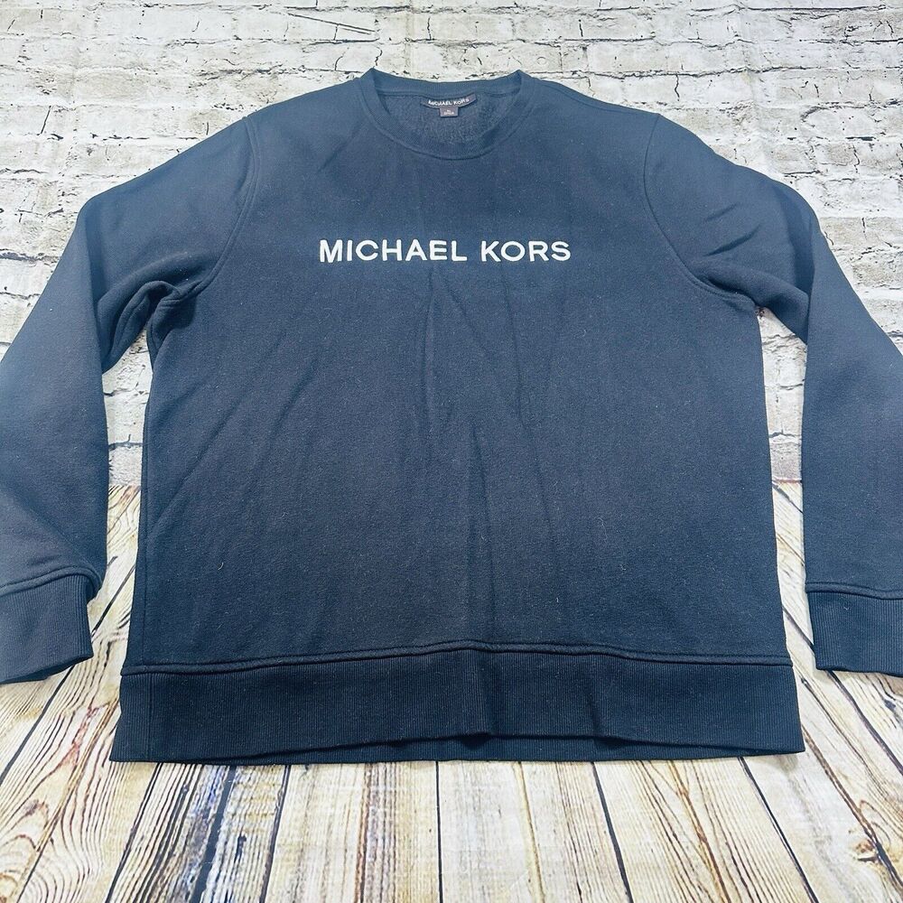 Michael Kors Sweatshirt Men’s Sz.X-Large Black White Pullover Crew Neck